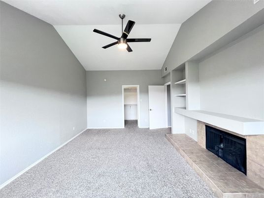 Empty room, Fireplace, Interior