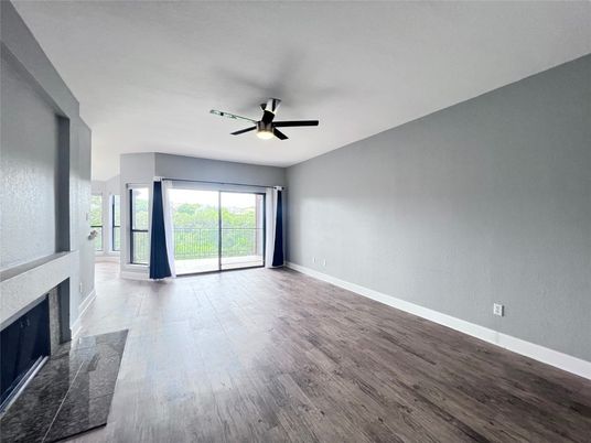 Empty room, Fireplace, Interior, Wood Texture Flooring