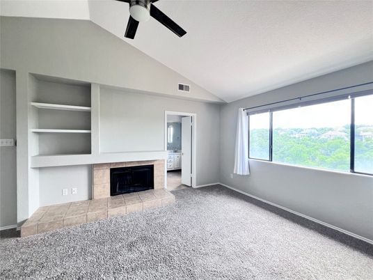 Empty room, Fireplace, Interior
