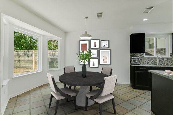 Dining room, Interior, Pendant Lights, Recessed Lighting