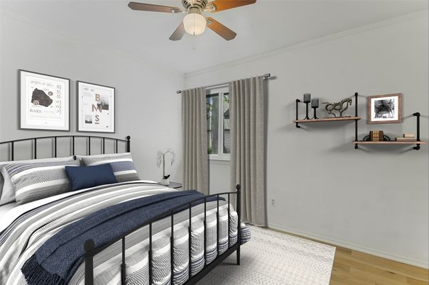 Bedroom, Interior, Wood Texture Flooring