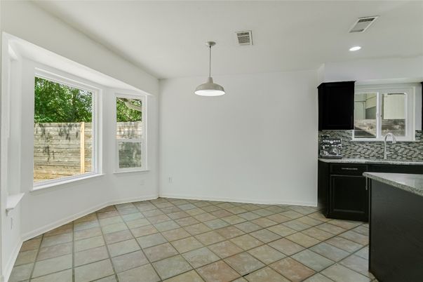 Empty room, Interior, Kitchen, Pendant Lights, Recessed Lighting
