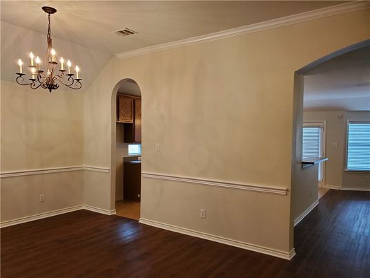 Chandelier, Empty room, Interior, Wood Texture Flooring