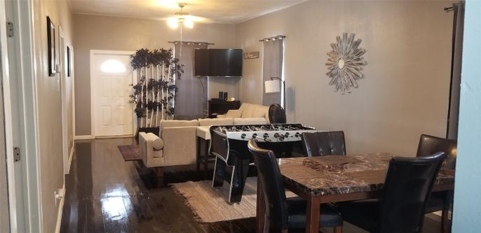 Dining room, Interior, Living room, Wood Texture Flooring