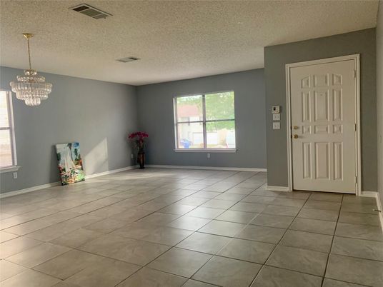 Chandelier, Empty room, Interior