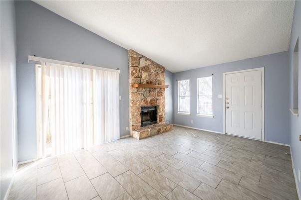 Empty room, Fireplace, Interior
