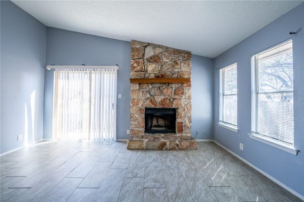 Empty room, Fireplace, Interior