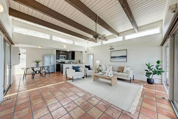 Dining room, Interior, Kitchen, Living room, Wooden Beams