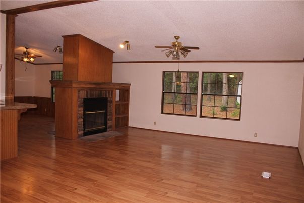 Empty room, Fireplace, Interior, Wood Texture Flooring