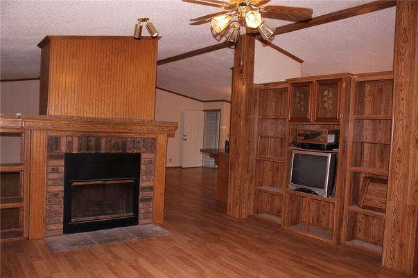 Fireplace, Interior, Wood Texture Flooring