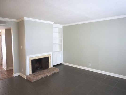 Empty room, Fireplace, Interior