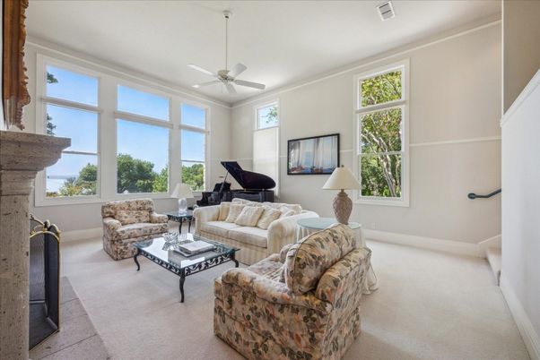 Fireplace, Interior, Living room, Piano