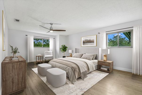 Bedroom, Interior, Wood Texture Flooring