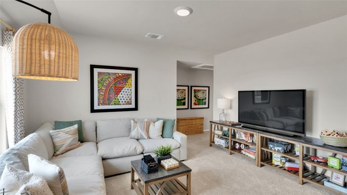 Interior, Living room, Recessed Lighting