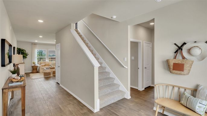 Interior, Recessed Lighting, Wood Texture Flooring