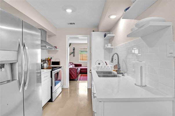 Interior, Kitchen, Recessed Lighting, Stainless Steel Appliances