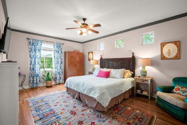 Bedroom, Interior, Wood Texture Flooring