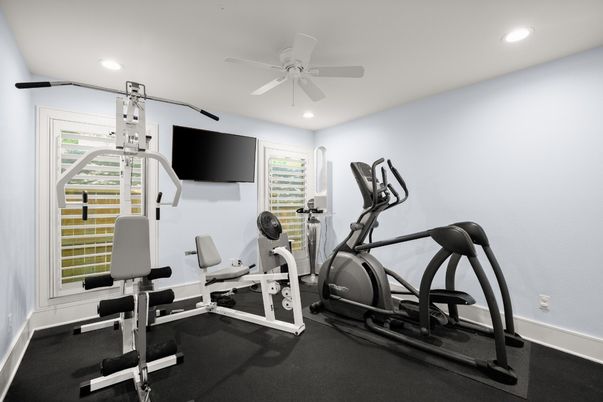 Fitness Equipment, Interior, Recessed Lighting