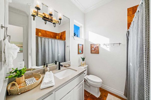 Bathroom, Interior, Wood Texture Flooring