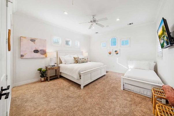 Bedroom, Interior, Recessed Lighting