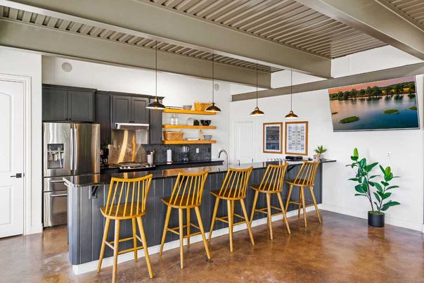 Interior, Kitchen, Pendant Lights, Stainless Steel Appliances