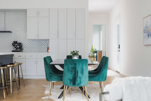 Dining room, Interior, Wood Texture Flooring