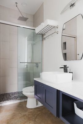 Bathroom, Glass Shower, Interior