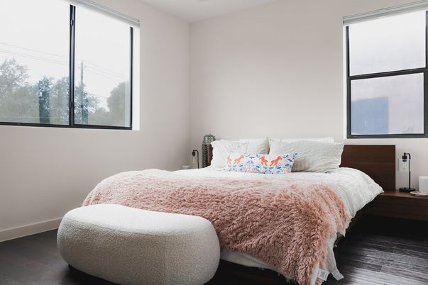 Bedroom, Interior, Wood Texture Flooring