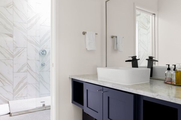 Bathroom, Interior, Marble Walls