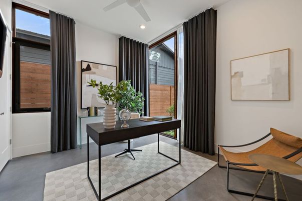 Home Office, Interior, Recessed Lighting