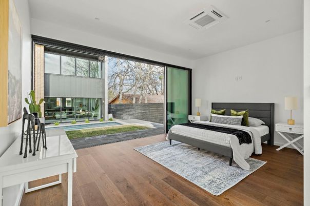 Bedroom, Interior, Wood Texture Flooring
