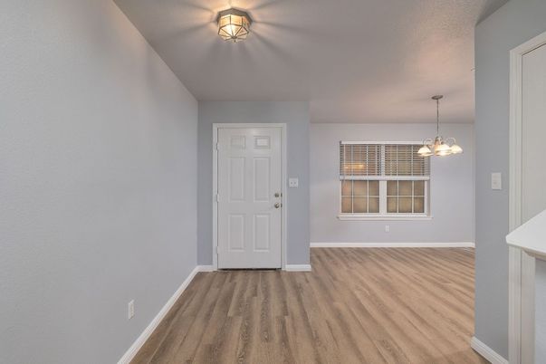 Empty room, Interior, Pendant Lights, Wood Texture Flooring