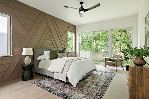 Bedroom, Interior, Wood Texture Flooring