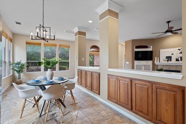 Dining room, Interior, Pendant Lights, Recessed Lighting