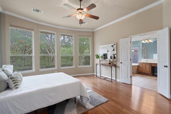 Bedroom, Interior, Wood Texture Flooring