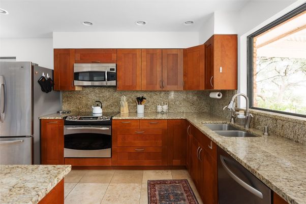 Interior, Kitchen, Recessed Lighting, Stainless Steel Appliances