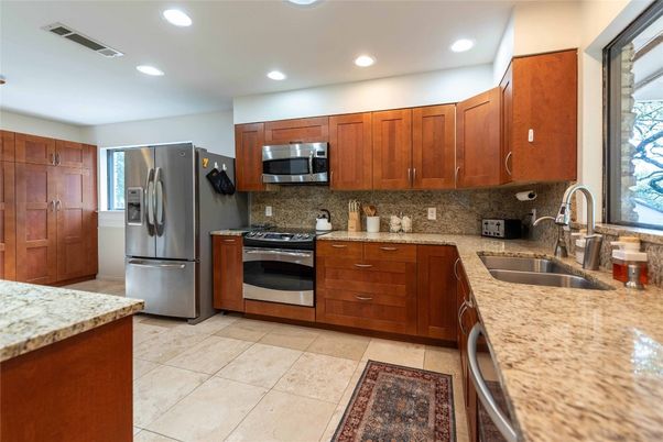 Interior, Kitchen, Recessed Lighting, Stainless Steel Appliances