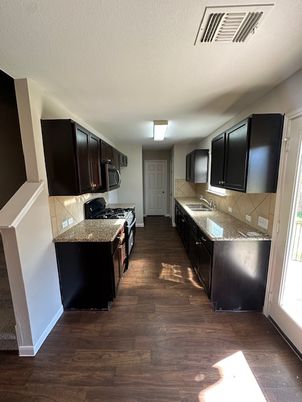 Interior, Kitchen, Wood Texture Flooring