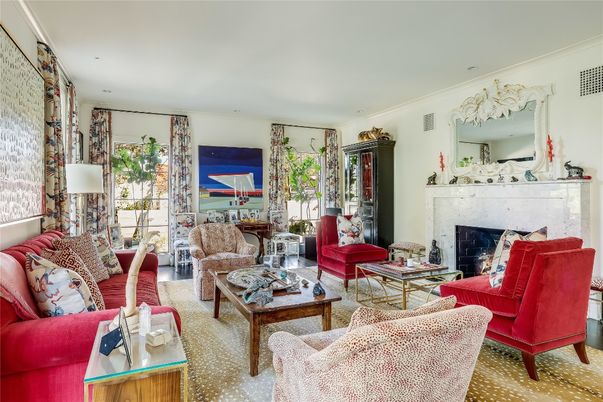 Fireplace, Interior, Living room, Recessed Lighting