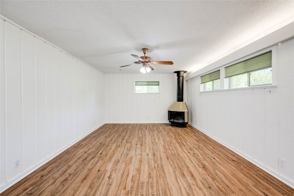 Empty room, Fireplace, Interior, Wood Texture Flooring