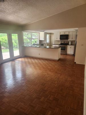 Empty room, Interior, Kitchen, Wood Texture Flooring