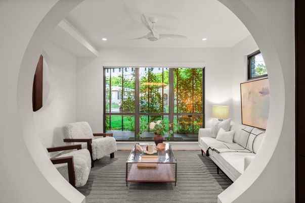 Interior, Living room, Recessed Lighting