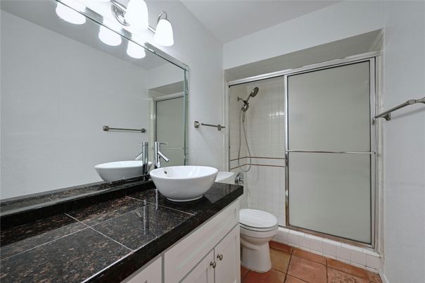 Bathroom, Glass Shower, Interior, Tile Countertops
