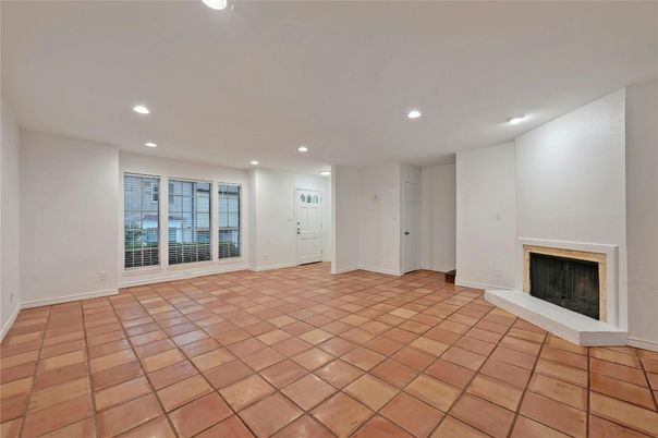 Empty room, Fireplace, Interior, Recessed Lighting