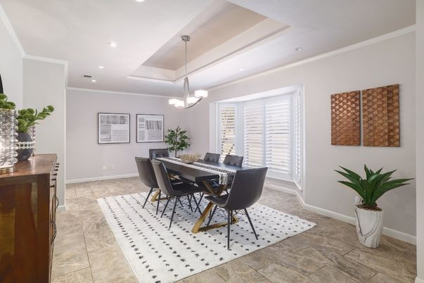 Dining room, Interior, Pendant Lights, Recessed Lighting