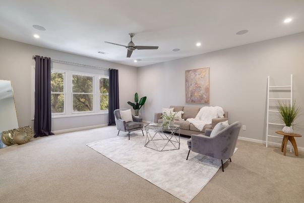 Interior, Living room, Recessed Lighting
