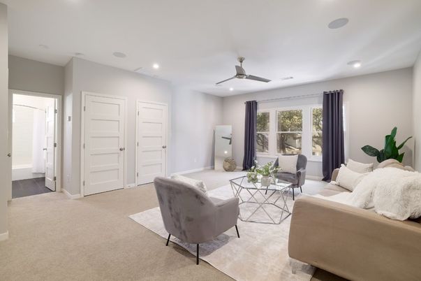 Interior, Living room, Recessed Lighting