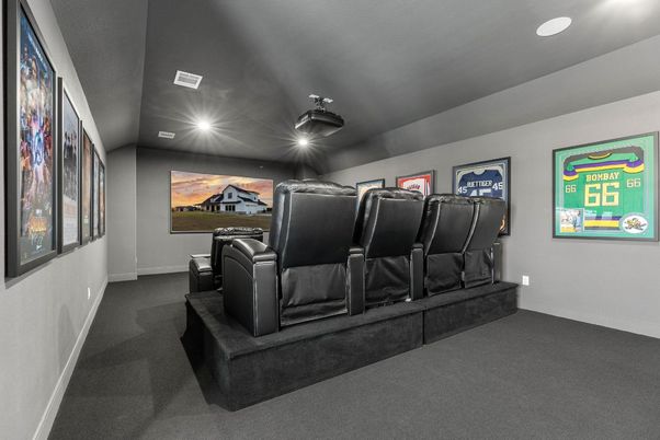 Home Theatre Room, Interior, Recessed Lighting, Theatre Room