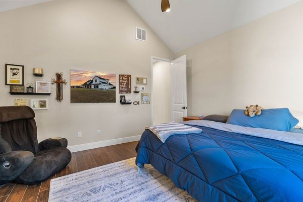 Bedroom, Interior, Wood Texture Flooring