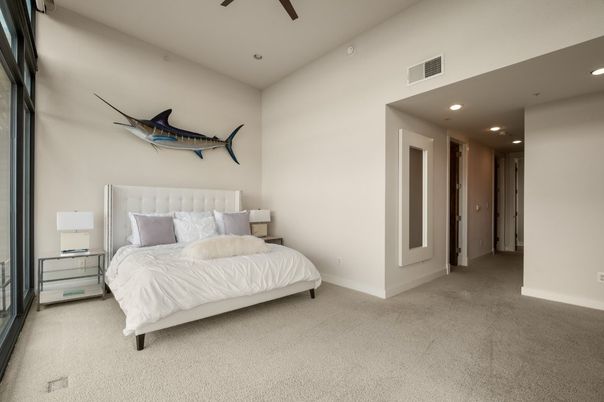 Bedroom, Interior, Recessed Lighting